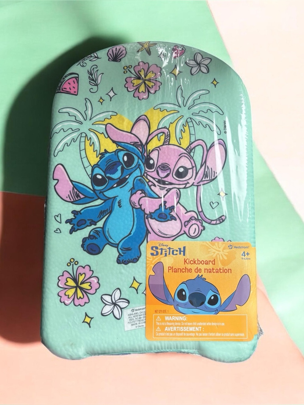 NEW Disney Stitch Kickboard Swimming Stitch Angel